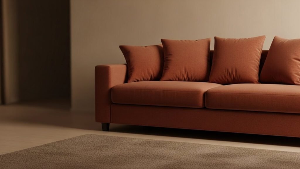 Brown and terracotta layered palette in living room decor ideas 2026