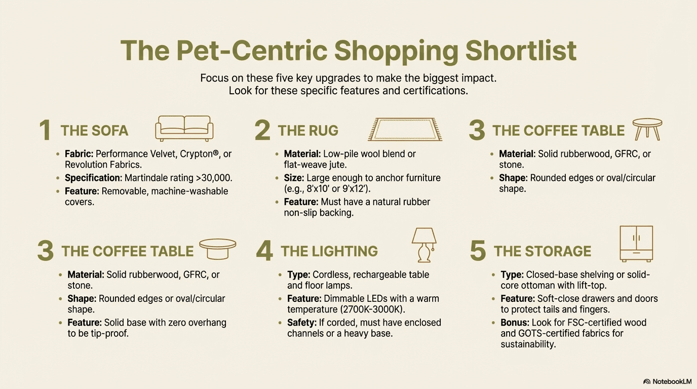 Modern Living Room Decor Ideas for Pet Owners