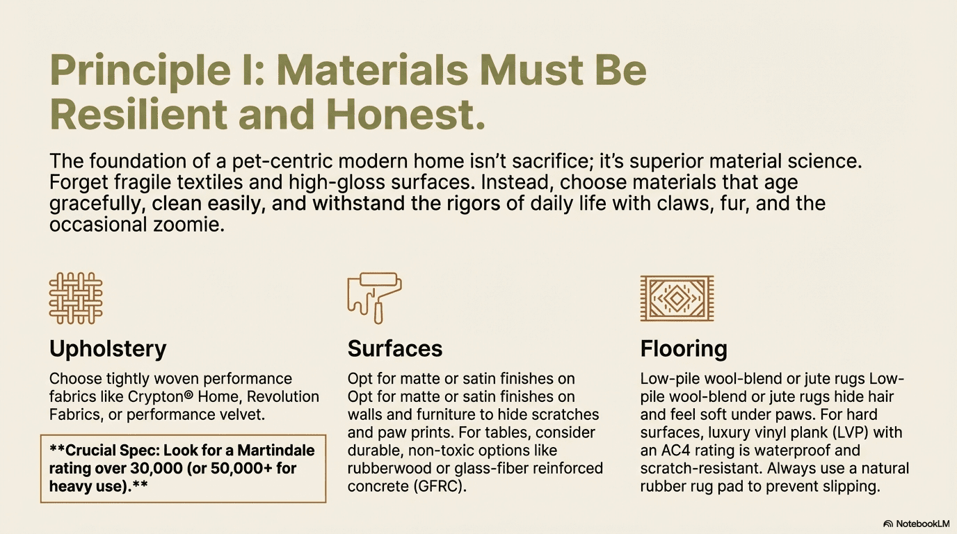 Modern Living Room Decor Ideas for Pet Owners