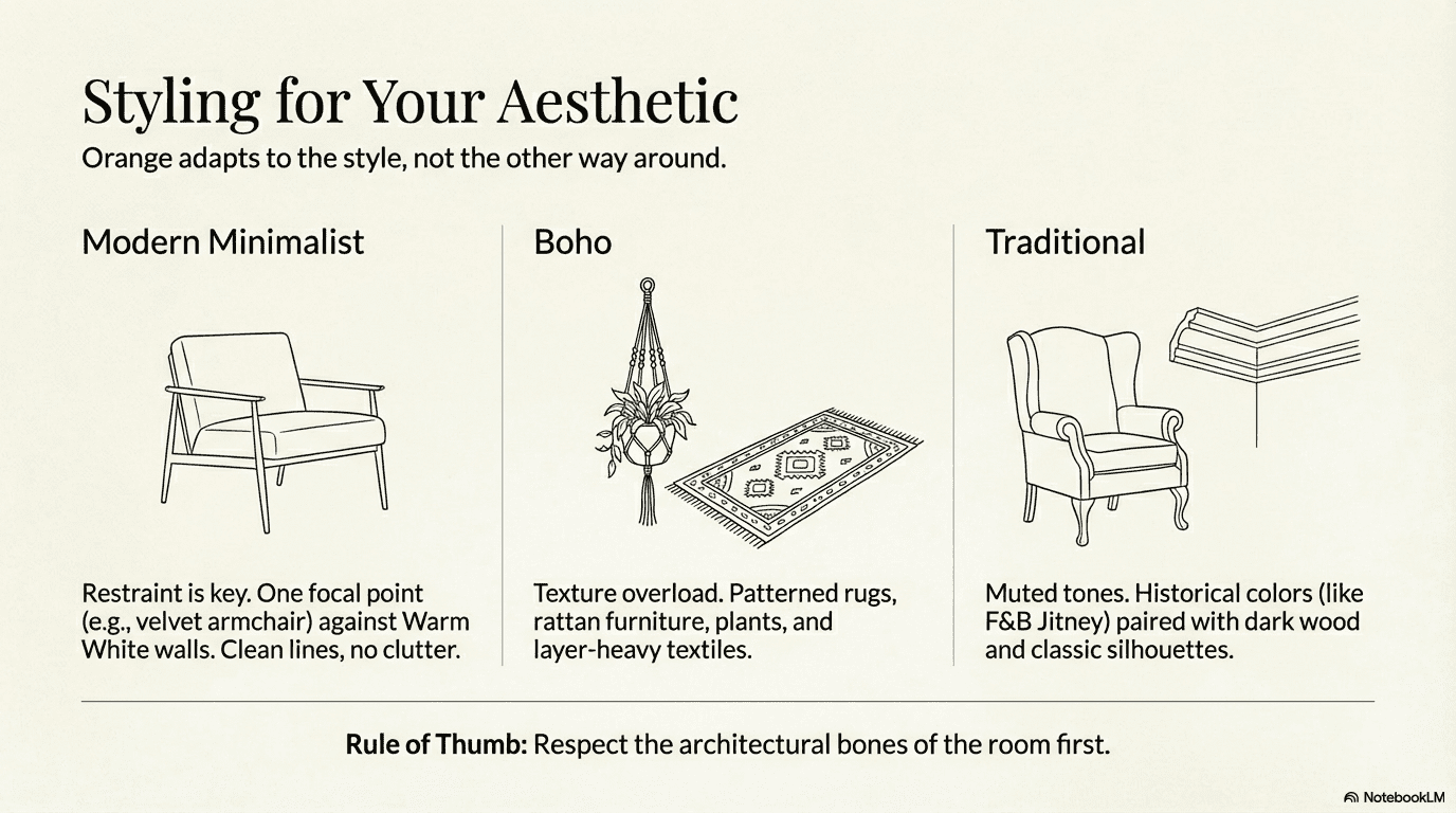 Orange living room decor ideas guide carousal