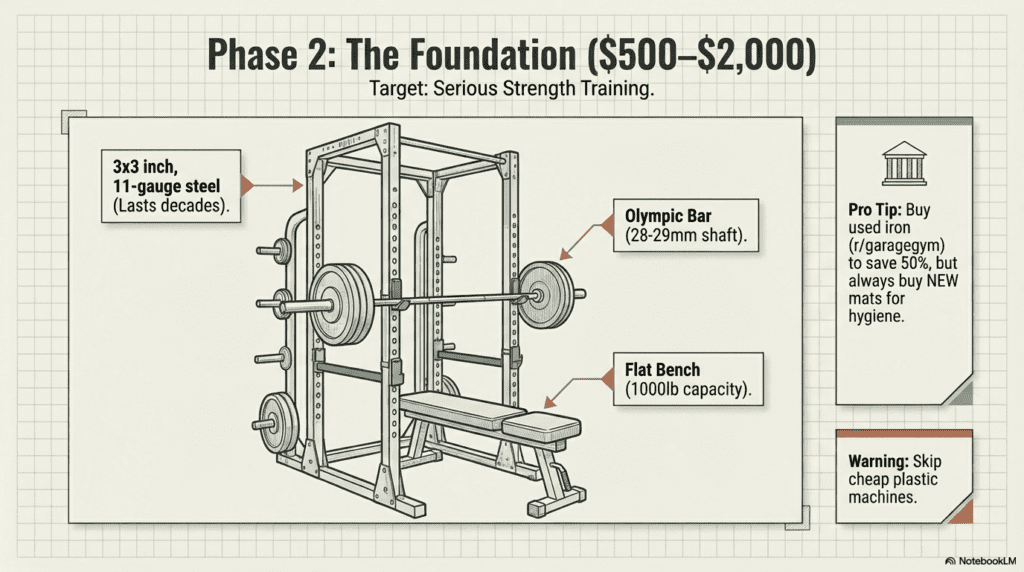 Phase 2 ($500–$2,000): Core Strength + Smart Upgrades