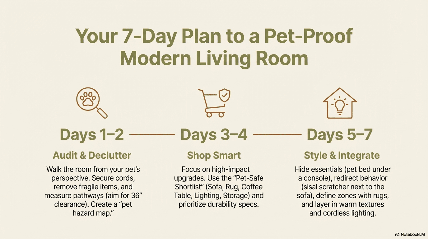 Modern Living Room Decor Ideas for Pet Owners