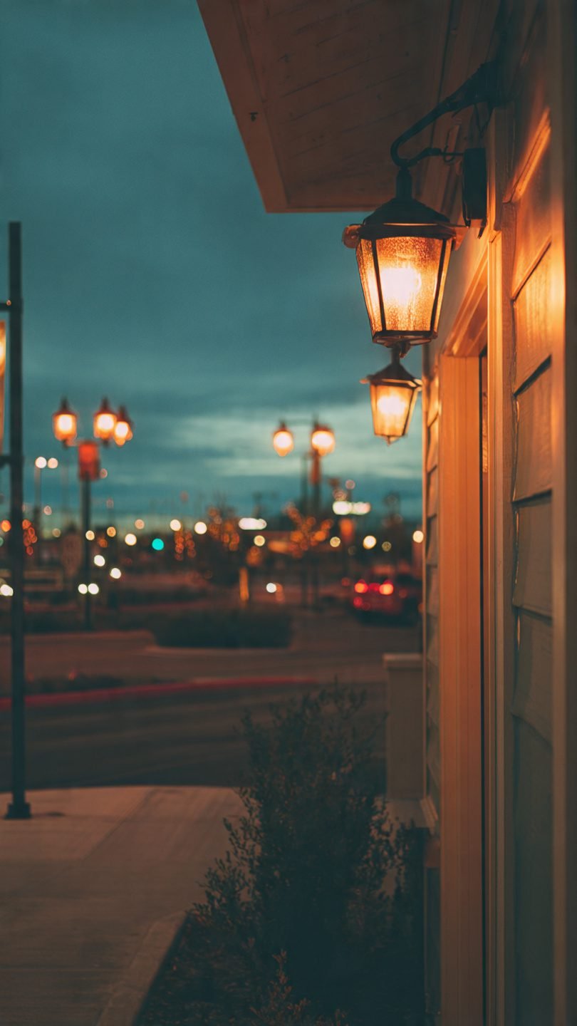 Artistic layered lighting installation in living room