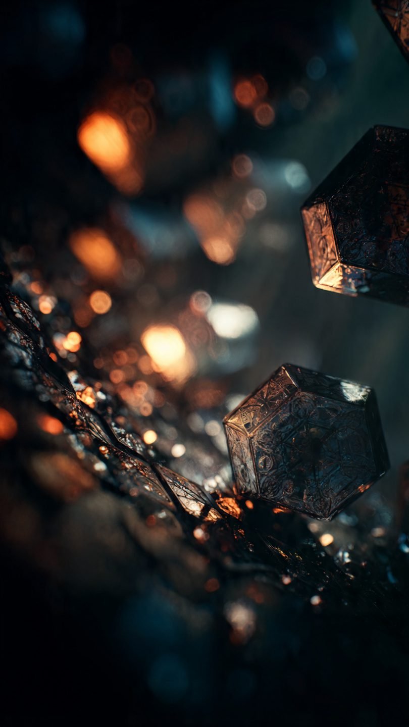 Floating oversized canvas with artistic lighting design