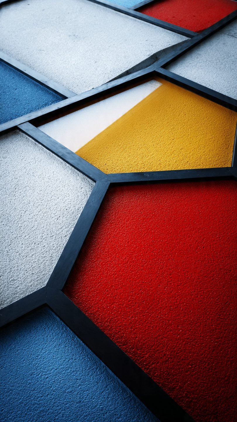 Living room color scheme inspired by famous artwork