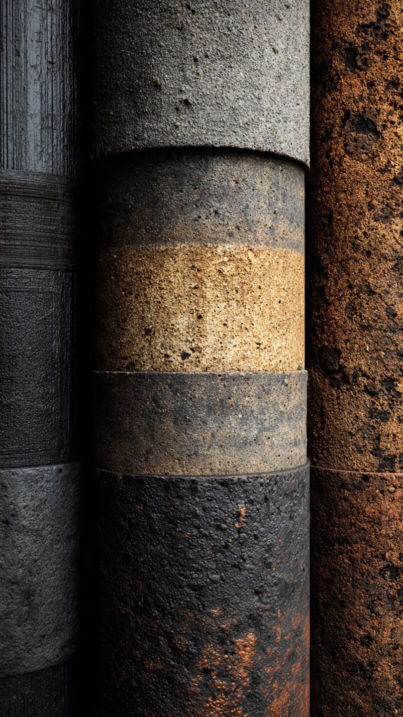 Sophisticated neutral color palette in artistic space