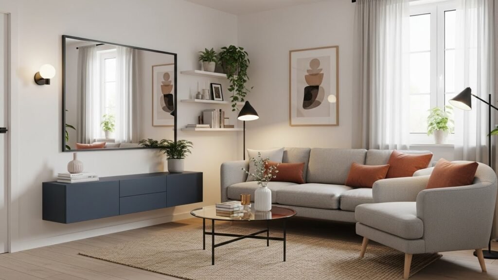 how to decorate a small living room?